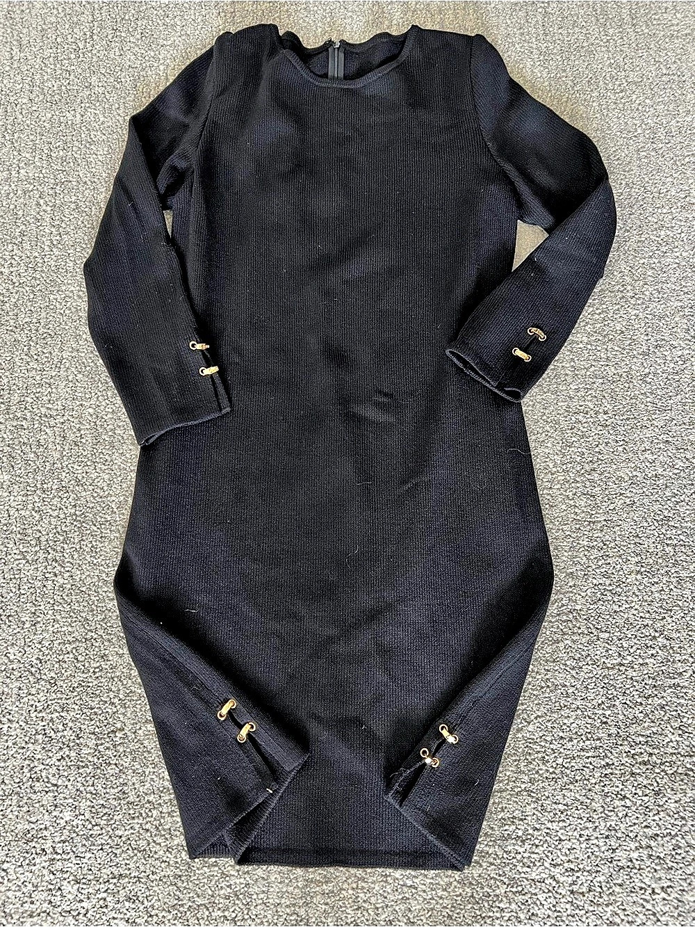 St. John by Marie Gray, Black Knit Dress Like New